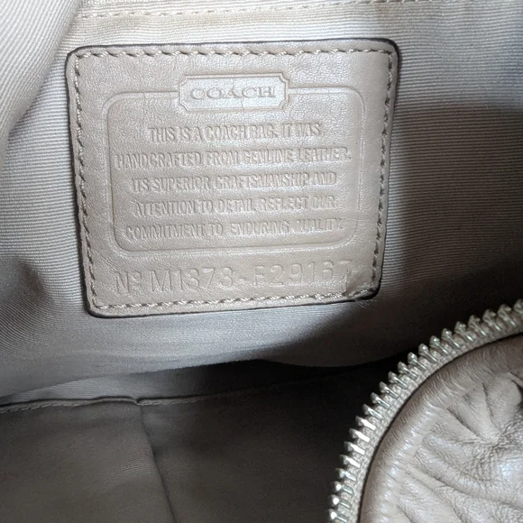 Coach Madison Gathered Leather Convertible Hobo - Picture 11 of 13